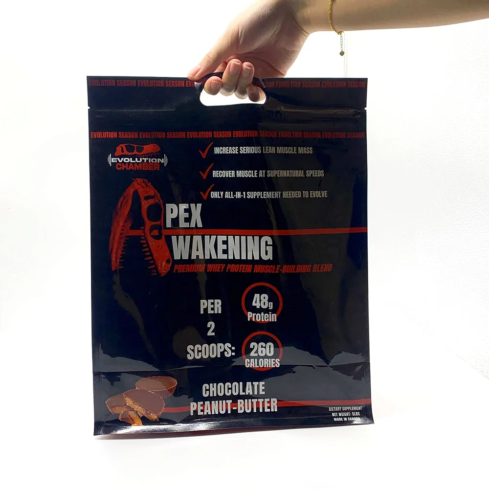 Whey Protein Powder Flat Bottom Pouches