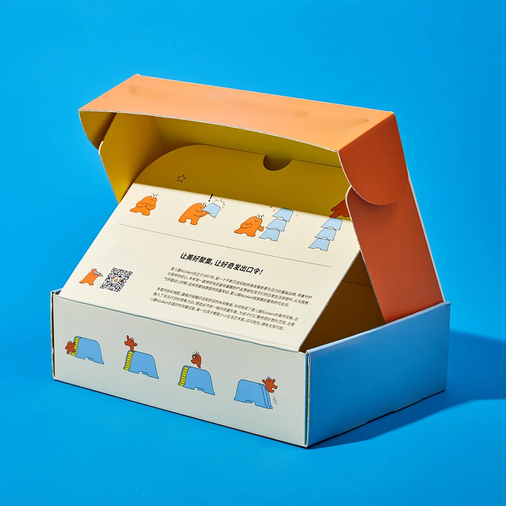 Printed folding carton packaging box design